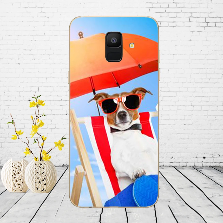 Силиконовый чехол для телефона samsung Galaxy A6 Dual SIM SM A600 A600F мягкая ТПУ задняя крышка для samsung A6 Plus A605 A605F - Цвет: B40