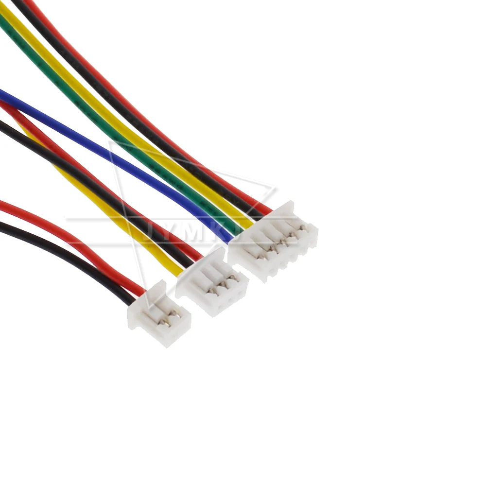 10 шт. Micro XH JST 1 25 2P 3P 4P 5P 6 контактный Штекерный разъем с проводными кабелями 150
