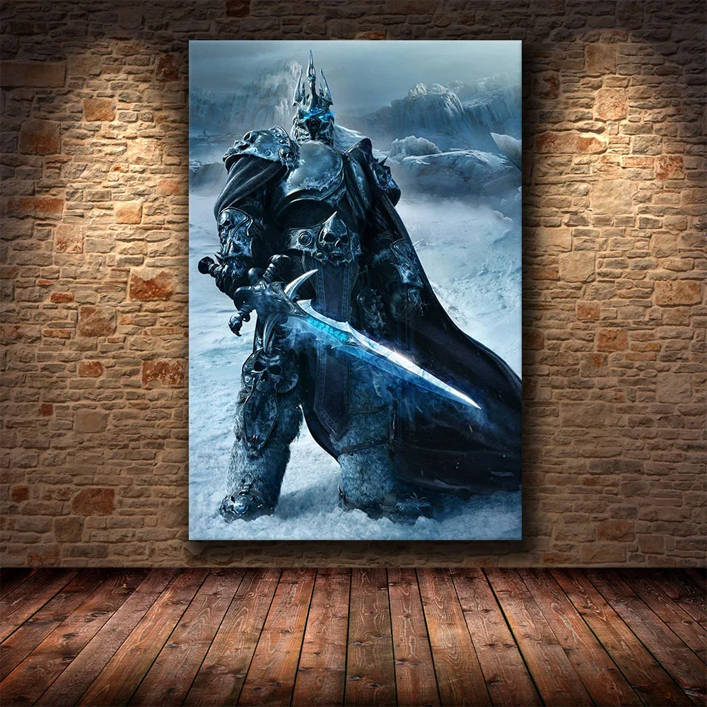 Плакат декоративная живопись World of Warcraft 8 0 карта на HD холсте Картина настенное