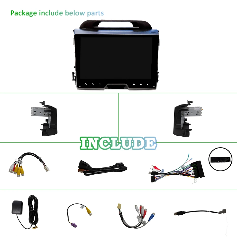 9 &quot4G 64G Android 0 DSP IPS AV выход автомобильный DVD плеер для KIA sportage 2011 2015 GPS экран
