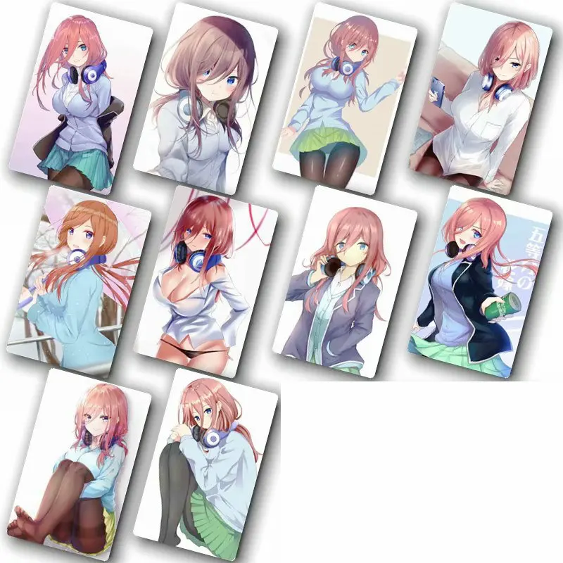 5Toubun no Hanayome Sticker 100pcs Different Style Anime Stickers Bus ID Waterproof DIY Card Stikers Classic Toys