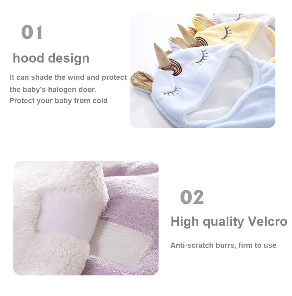 Baby Sleeping Bag Ultra-Soft Fluffy Fleece Newborn Blanket