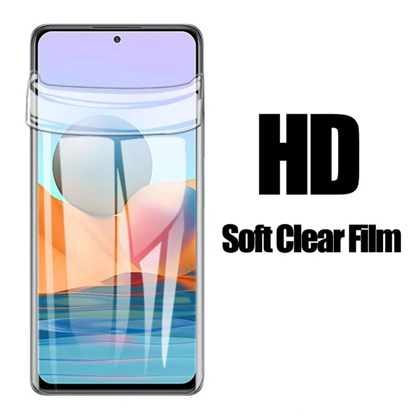 Hydrogel Film For Redmi Note 9 8 7 Pro 9S 8T 10 10S 10T Screen Protector For Xiaomi Redmi 9 9T 9A 9C NFC 8A 7A 9AT Film mobile protector