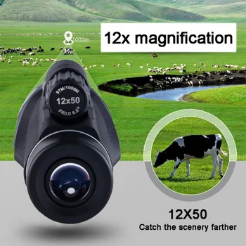 

Wholesale Professional Monoculars 12x50 HD Night Vision Outdoor Eyepiece Handheld Telescope