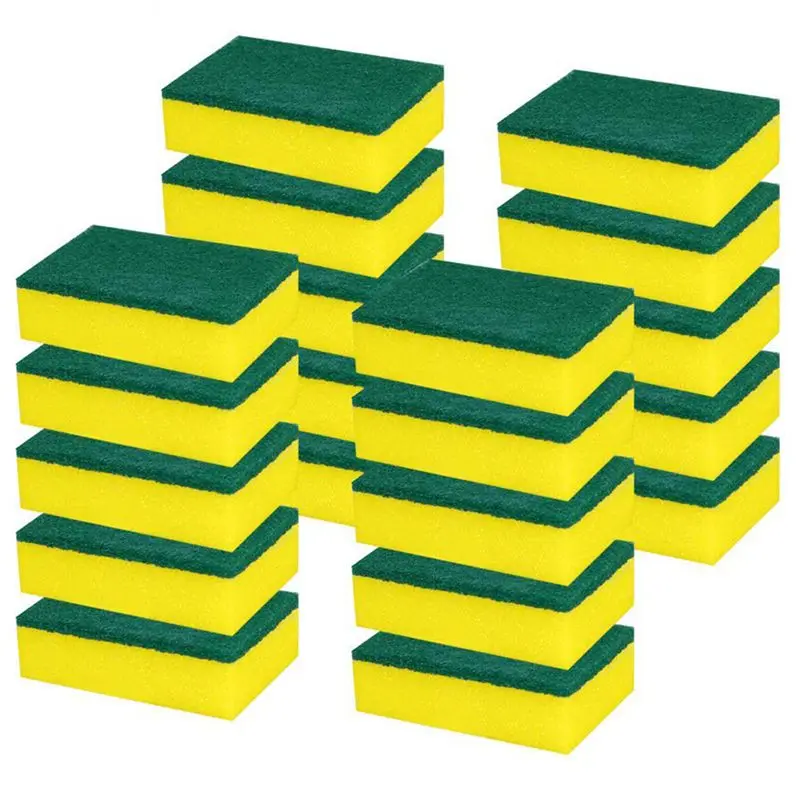 

Heavy Duty Multi Use Cleaning Sponges rub Non-Scratch Sponge Scrubbing Dish Sponges Use for Kitchens, Bathroom, Car & Odor Free