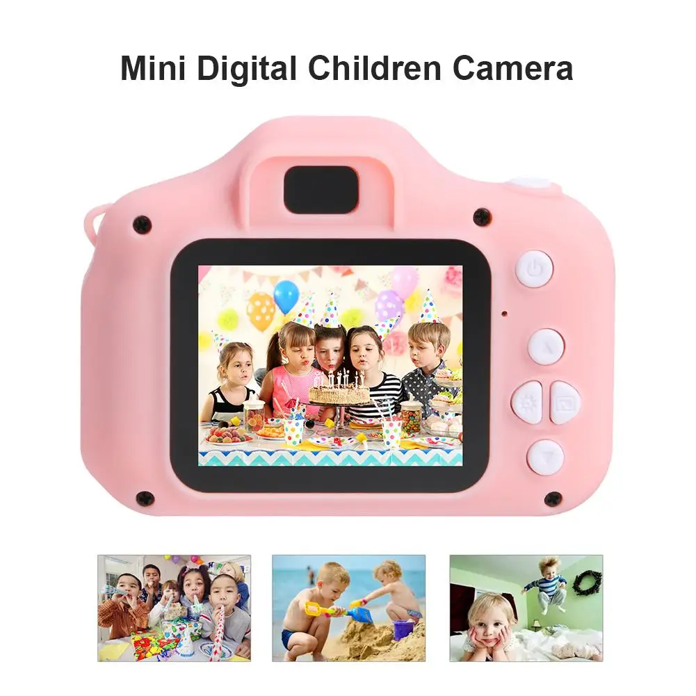  X2 Children Camera Mini HD 1080P Digital Photo Video Camera Intelligence 2-inch Color Display Suppo