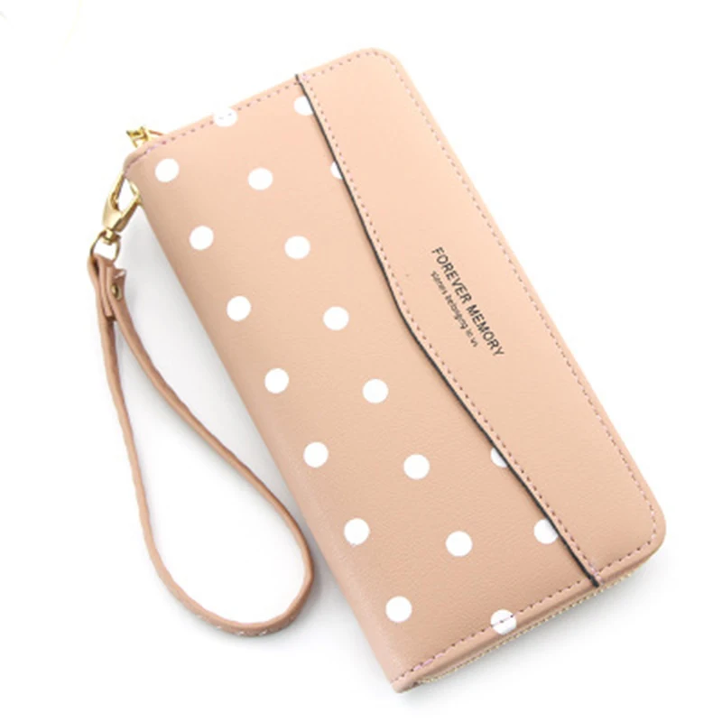 Женский Длинный кожаный кошелек на молнии вечерние вечерняя сумочка для