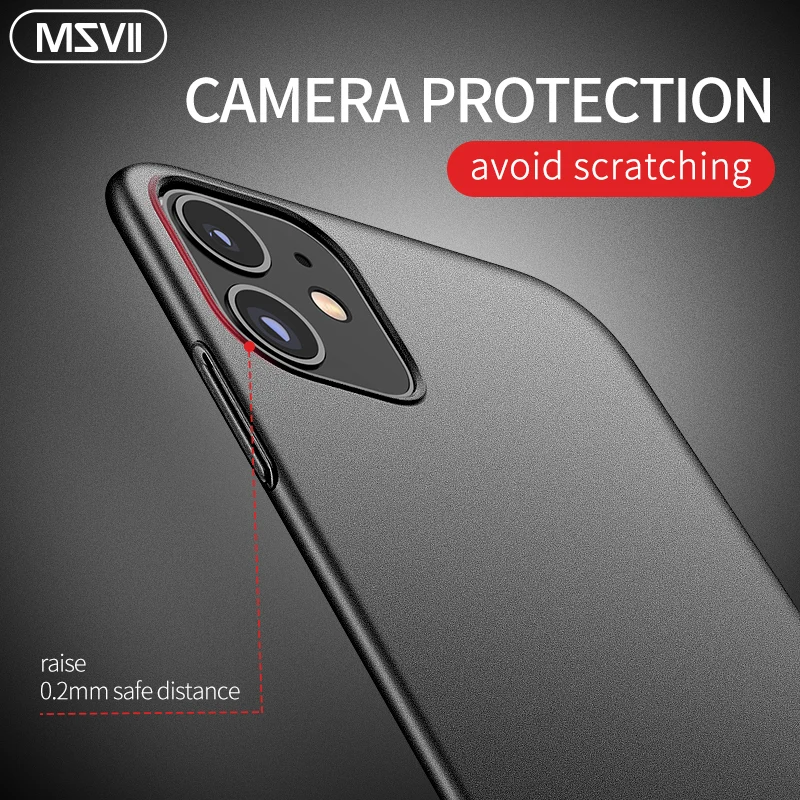 Msvii Роскошный чехол для телефона для iPhone 11 Pro Max Xs Max Xr X 11Pro задняя крышка ультра тонкий чехол Fundas для iPhone 7 8 6 6s Plus