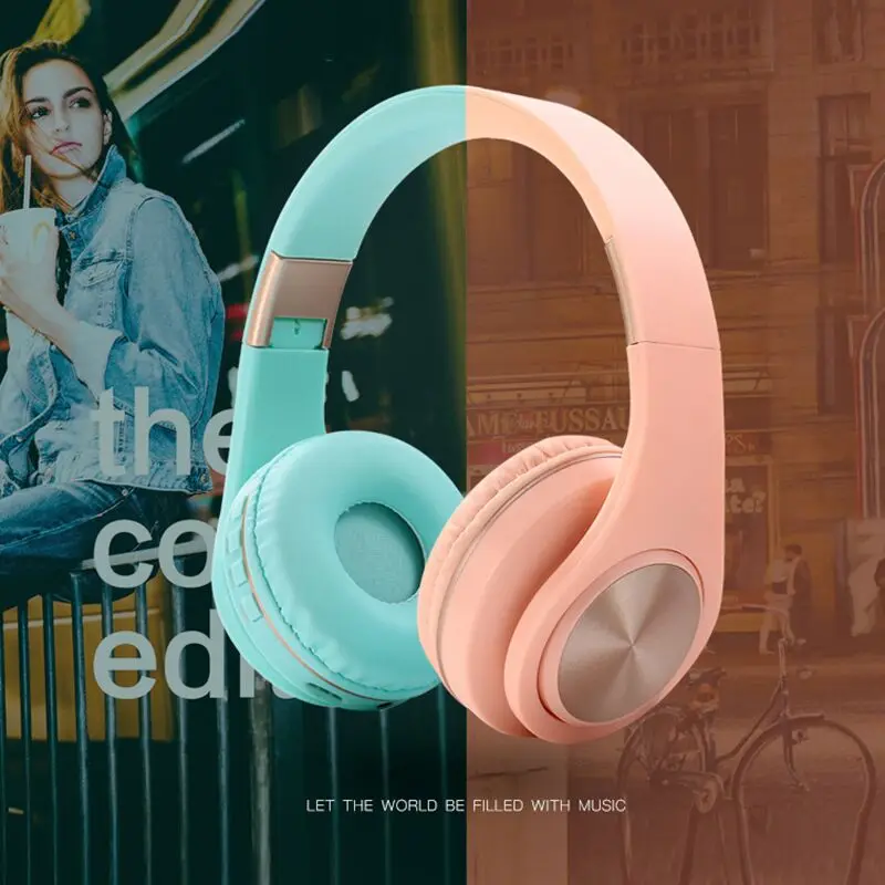 FOOVDO Bluetooth 5 0 Headphone Sports Stereo Wireless Bluetooth Earbuds with Microphone Earphone Game Headset auriculares