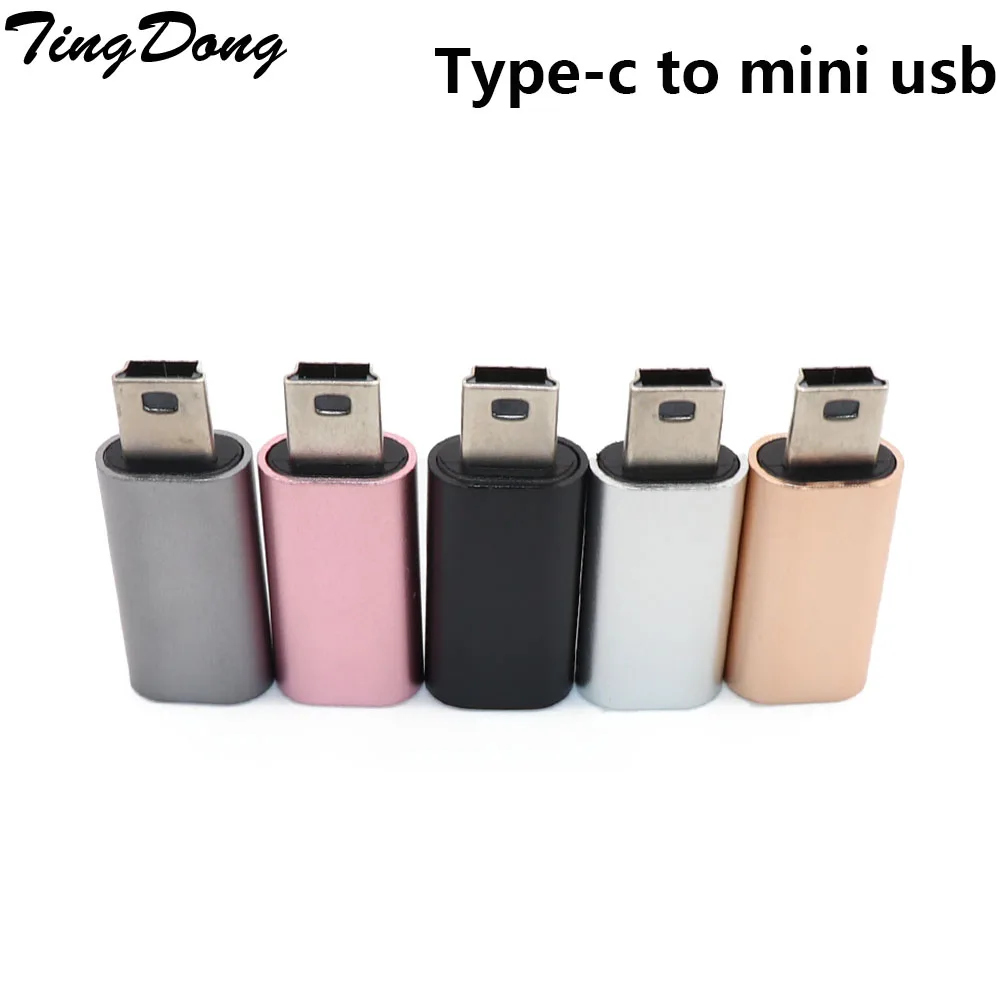 

TingDong 1pcs Type-c Female to Mini USB Male Adapter Charger Converter Adaptor for HTC for MOTO for LG
