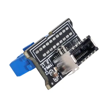 

Cablecc Vertical USB 3.1 Front Panel Socket Key-A Type-E to USB 3.0 20Pin Header Male Extension Adapter for Motherboard
