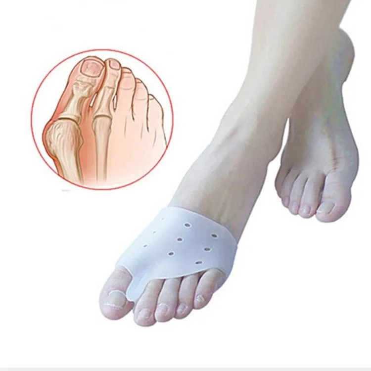 1pair=2pcs Hallux Valgus Orthotics Silicone Toes Separator The big Toe Bunion Corrector Foot Daily Use Care Tool Orthopedic Pad