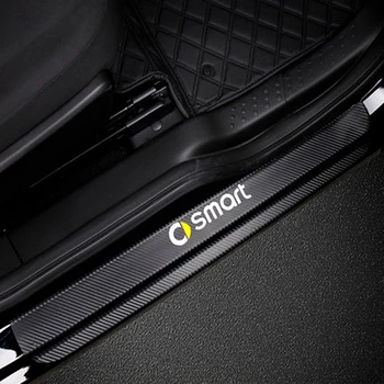 

Car Scuff Plate Door Sill Stickers For Smart Fortwo Forfour Forjeremy Carbon Fiber Auto Scratch Protector Car Tuning Accessories