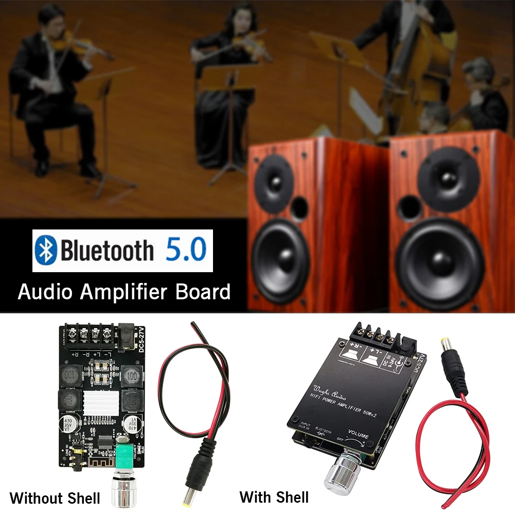 TPA3116 динамик HIFI прочный аудио усилитель доска беспроводной стерео стабильный сигнал 2X50 Вт Bluetooth 5,0 цифровой мощность звук дома