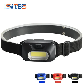 

LED Headlamp 3 Colors COB Super Bright Headlight Outdoors Waterproof Use 3*AAA Battery Camping Fishing Hiking Light Flashlight