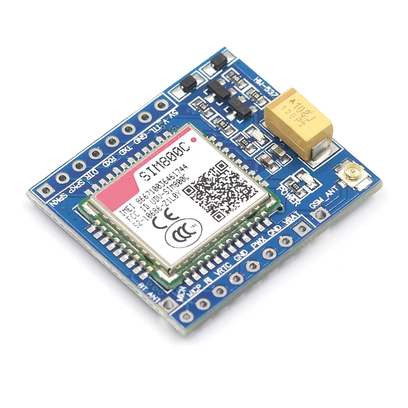 SIM800C GSM GPRS модуль 5 В/3,3 в ttl макетная плата IPEX с Bluetooth и TTS для Arduino STM32 C51 для Arduino
