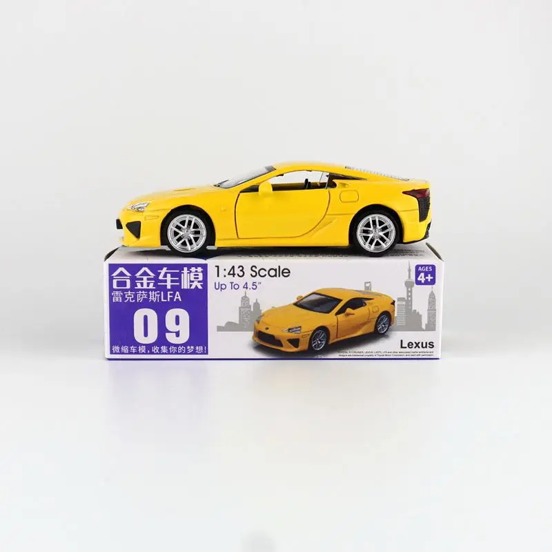 Details about   1:43 Lexus LFA Model Car Alloy Diecast Toy Vehicle Pull Back Yellow Kids Gift 