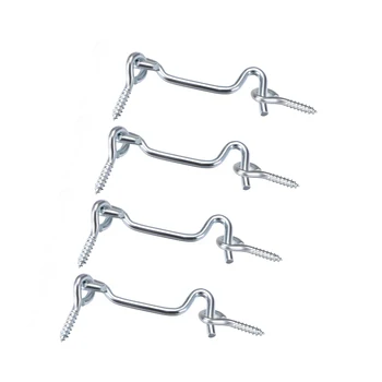 

uxcell 1.7" - 3" Cabin Hook Eye Latch Gate Door Swivel Window Door Hook with Mounting Screws 1.7inch 4pcs