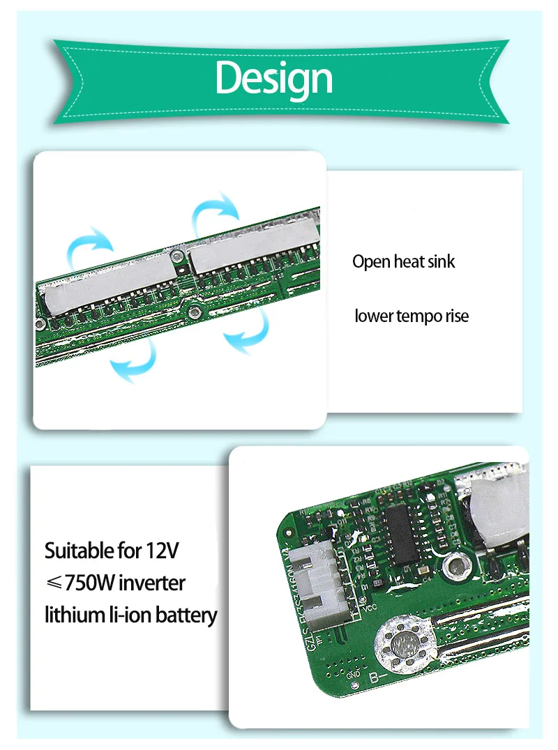 3S 60A литий-ионная батарея BMS схема защиты PCB ячеек зарядное устройство Модуль 12 В баланс версия DIY гаджет Ebike