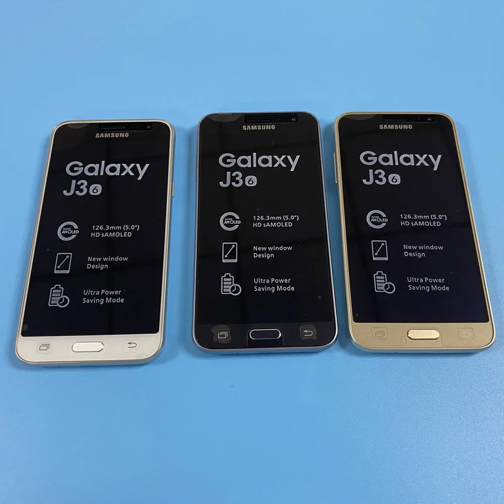 J320 разблокированный оригинальный Samsung Galaxy J3 (2016) 8 Гб LTE Android четырехъядерный