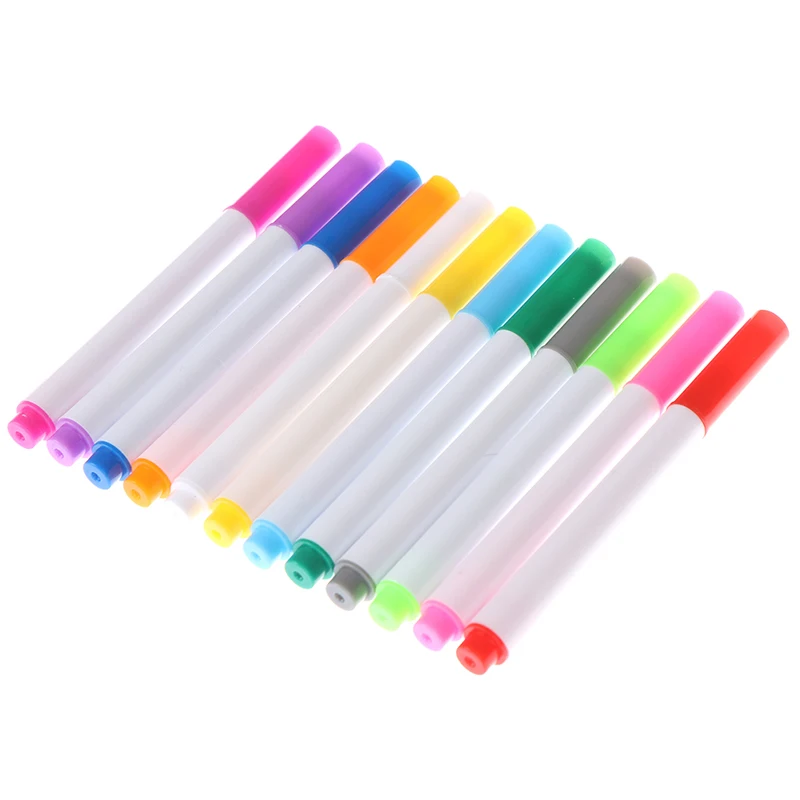 12 цветов жидкие Меловые карандаши наклейки для стен детская комната Классная доска стираемая не-пыль Мел съемный Маркер ручки, кавайные канцелярские принадлежности