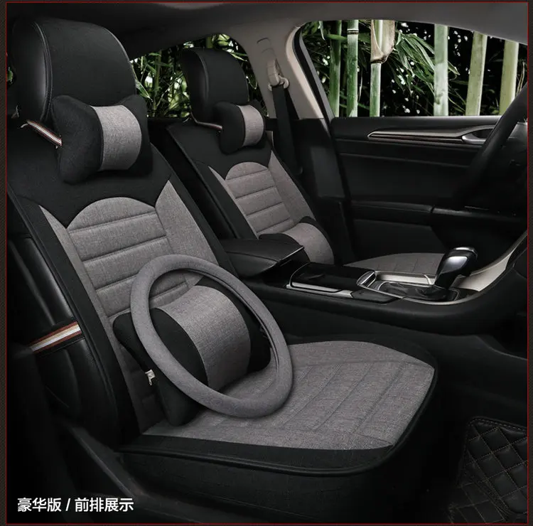 Льняные materialавтомобильные чехлы для сидений Toyota lc200 mark 2 премио Приус 20 30 rav 4 rav4 tundra venza verso