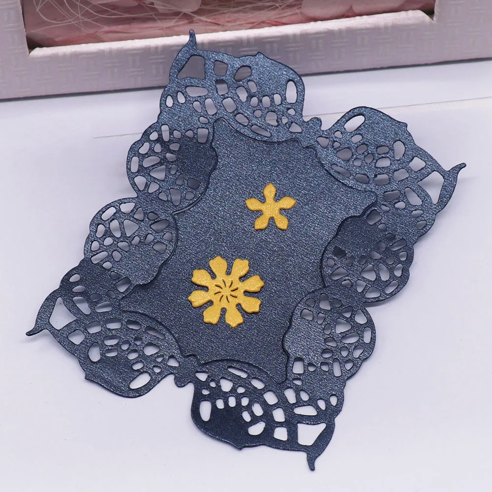 Цветочная рамка металлические режущие штампы DIY альбом для скрапбукинга