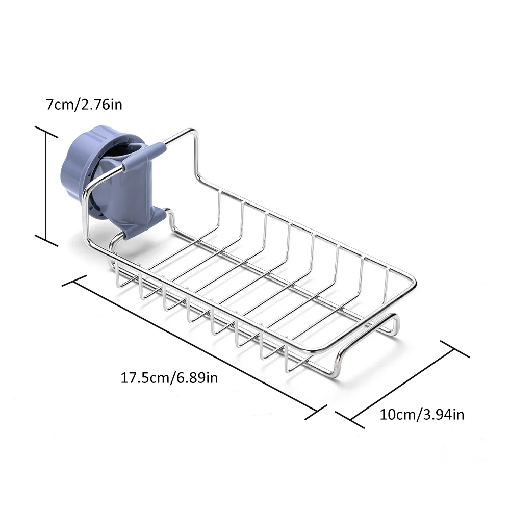 Стойка для кранов из нержавеющей стали, стойка для хранения смесителя, мойка, тряпка, губка, сливная стойка для кухни ванной комнаты, держатели для хранения мыла, полки