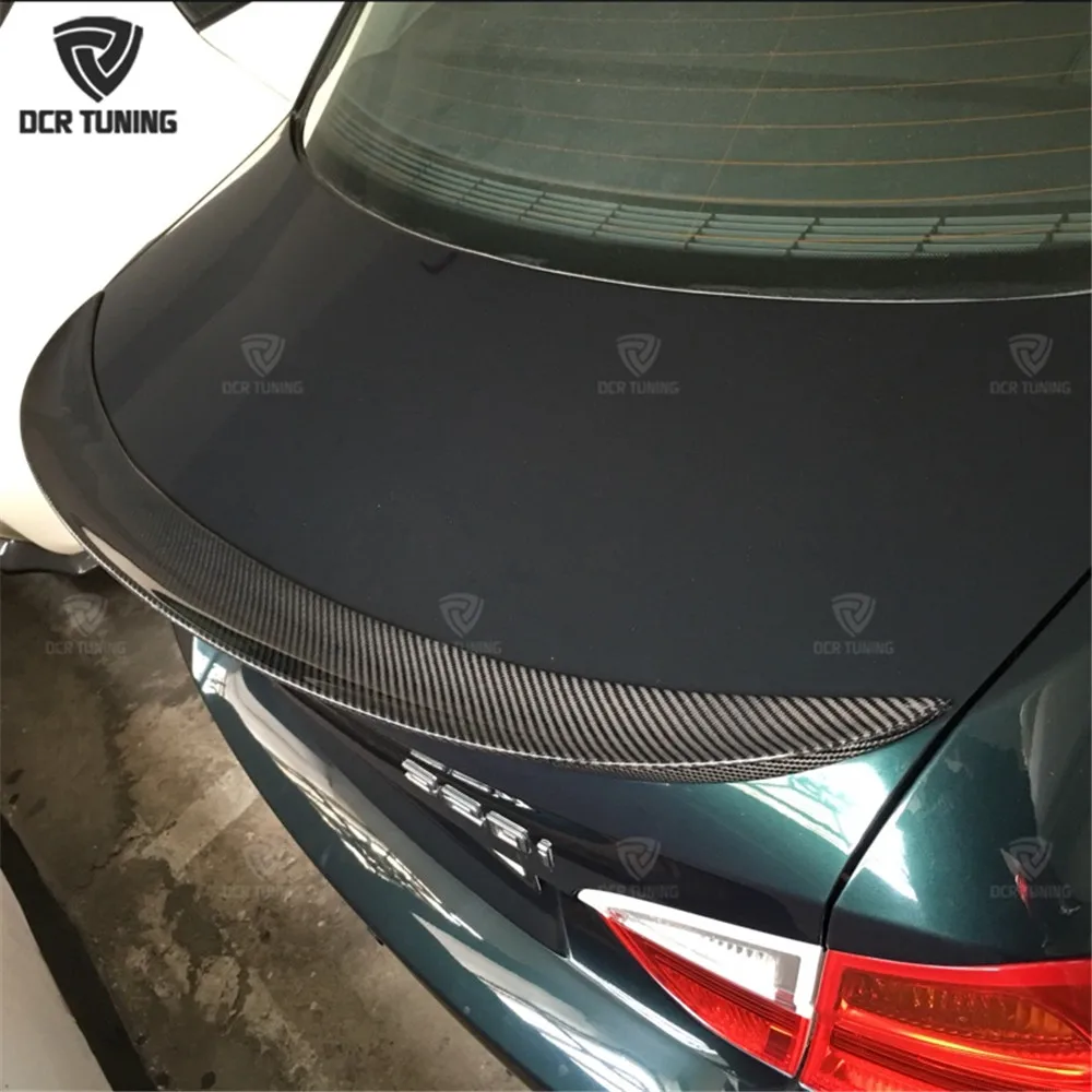 For BMW E90 spoiler E90 & M3 carbon fiber rear trunk spoiler 318i 320i 325i 330i 2005-2011 sedan rear wing CF Spoiler