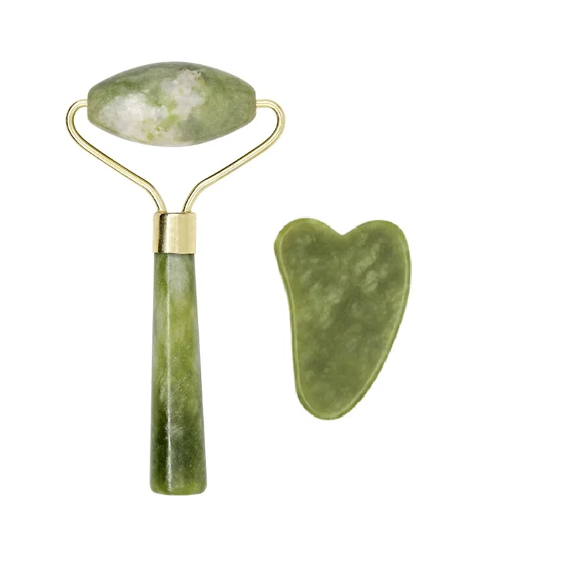 Нефритовый роллер. Скребок гуаша из нефрита. Скребок гуаша для лица из нефрита. Скребок гуаша нефритовый набор. Массажный скребок гуаша.