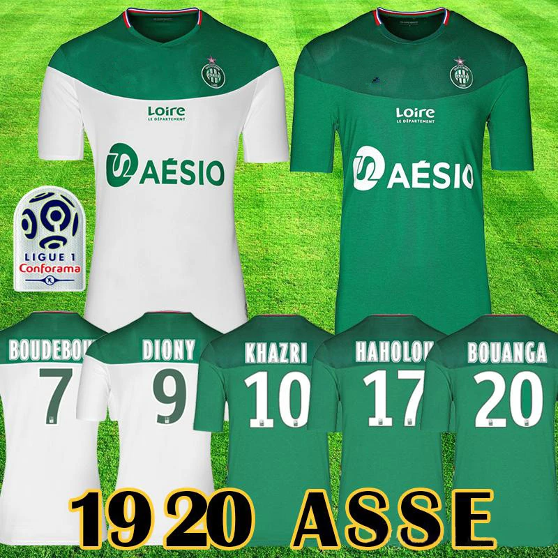 19 20 Майо как Сейнт Этьен футбольные майки ASSE Etienne KHAZRI SALIBA CABELLA BERIC NORDIN домашняя футбольная рубашка