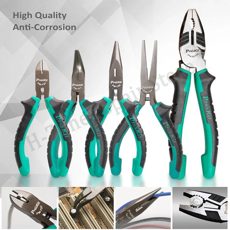 63Pcs Proskit PK-1900NH brand new electronic electrician welding soldering iron screwdriver scissors instrument repair tool set 4