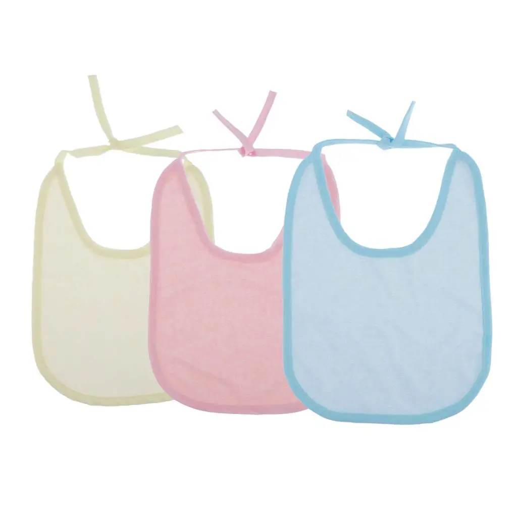 Pack of 5 Pcs Baby Adult Mealtime Bib Clothes Protector Washable Waterproof 