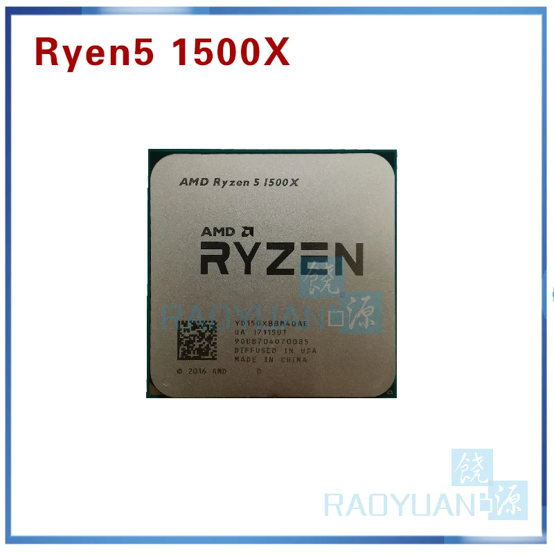 Четырехъядерный процессор AMD Ryzen 5 1500X R5 1500X3,5 GHz L3 = 16M 65W YD150XBBM4GAE Socket AM4