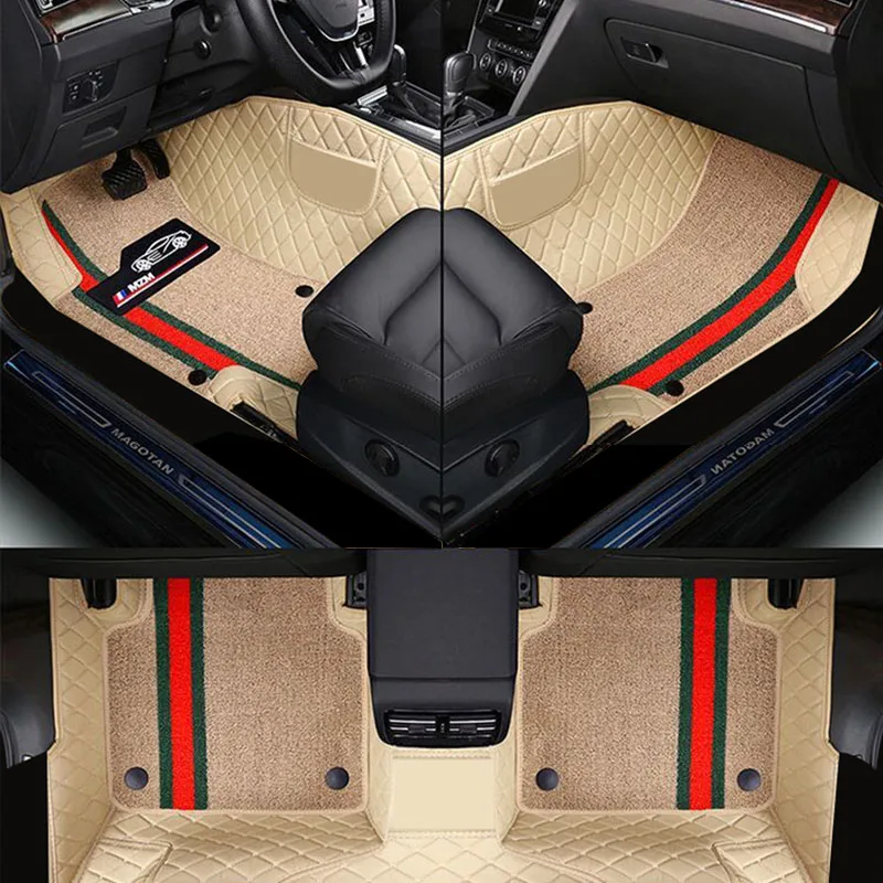 Автомобильный напольный коврик для bmw g30 x3 x5 x6 f01 f15 f16 f25 f34 e83 e85 e70 e71 i3 x1 e84 118d f48