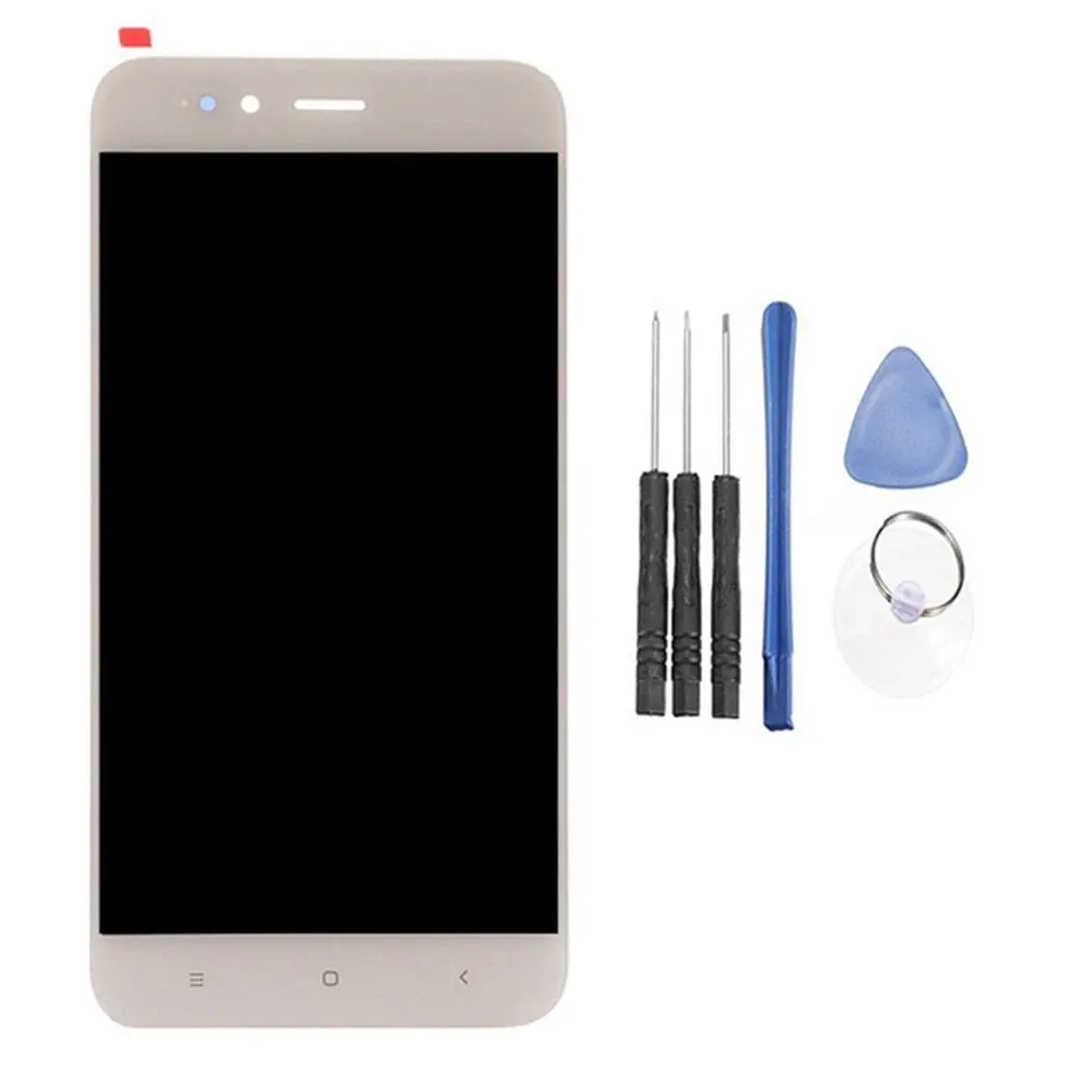 Для Xiaomi mi A1/mi 5X стекло ЖК-дисплей сенсорный экран в сборе панель оптическая рамка экран дигитайзер Запасная часть - Цвет: no frame white