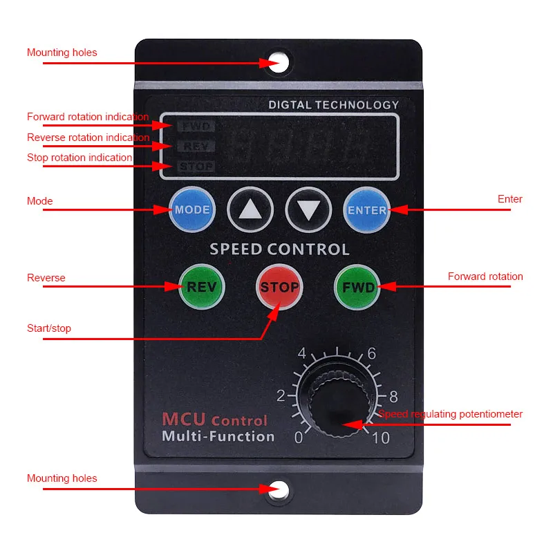 de velocidade do motor ac220v regulador pontual