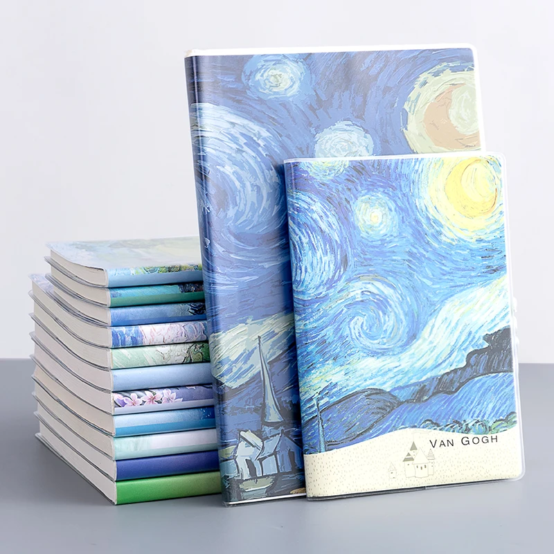 

A5 B5 journal notebook transparent pvc book cover colorful Drawing daily notebook lovely paper notepad school supplies gift new