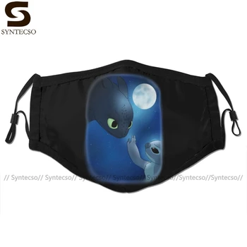 

Stitch Mouth Face Mask How To Train Stitch S Dragon Facial Mask Funny Fashion with 2 Filters for Adult