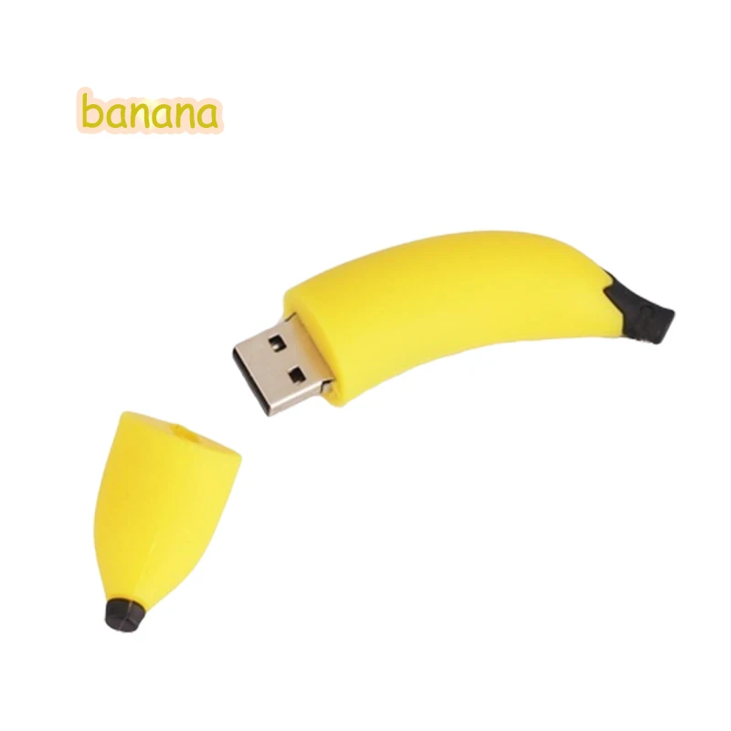 Usb флеш накопитель в виде банана моркови ананаса клубники арбуза фруктов 128 ГБ 64 32