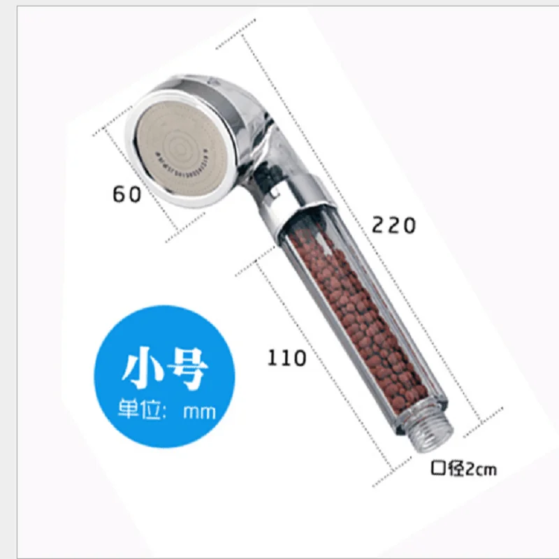 Насадка для душа для ванны высокого качества, повышающая давление, водосберегающий фильтр, шарики, полезная насадка с активированным отрицательным ионом