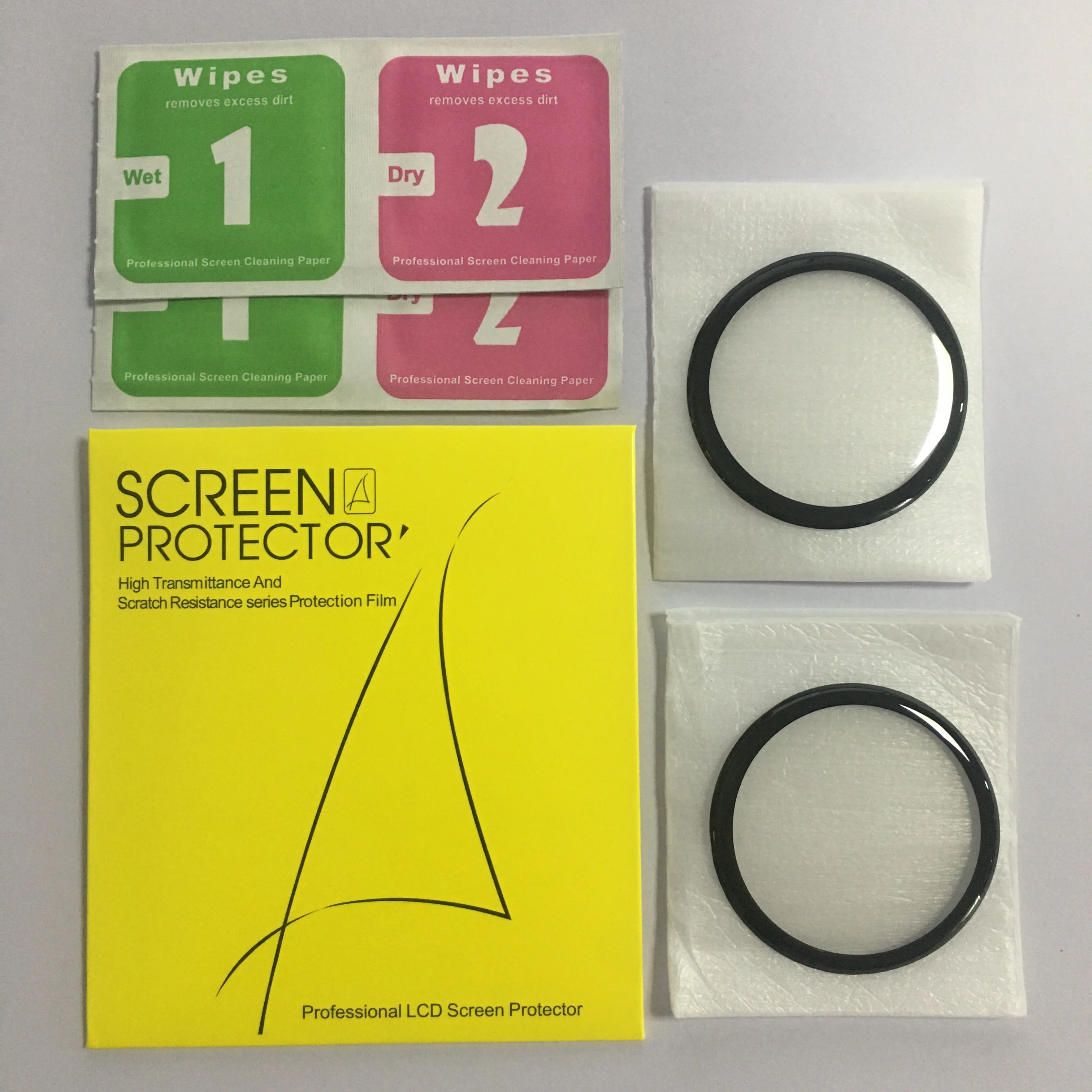 1/2/3PCS 20D Curved Edge Screen protector Glass For Samsung galaxy Watch Active 2 4 40mm 44mm Protective Tempered Glass Film 