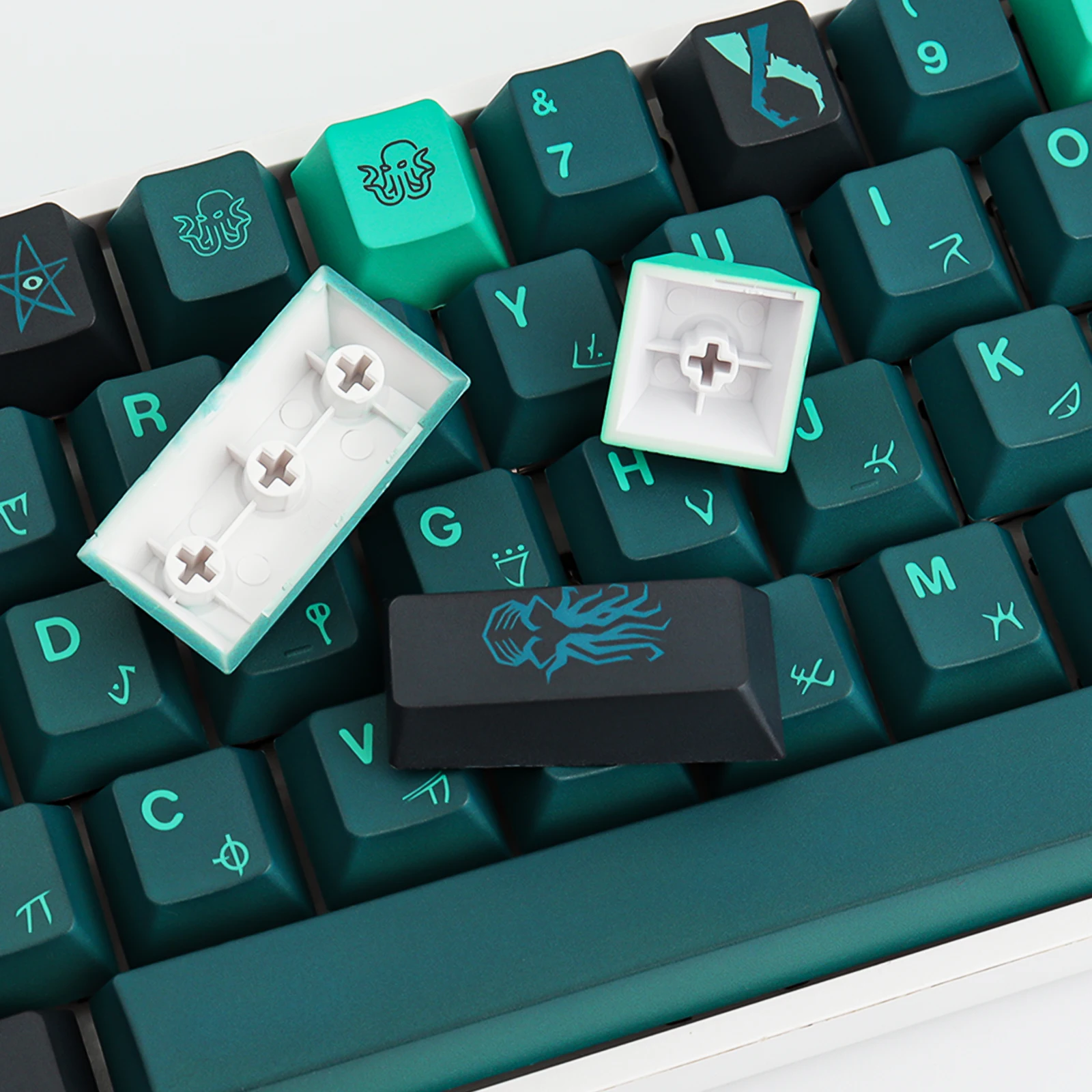 Pbt Keycap 137 Chaves Cherry Profile Dye-sub Personalizado Gmk Terror Abaixo Keycaps para Teclado Mecânico - Imagem 6