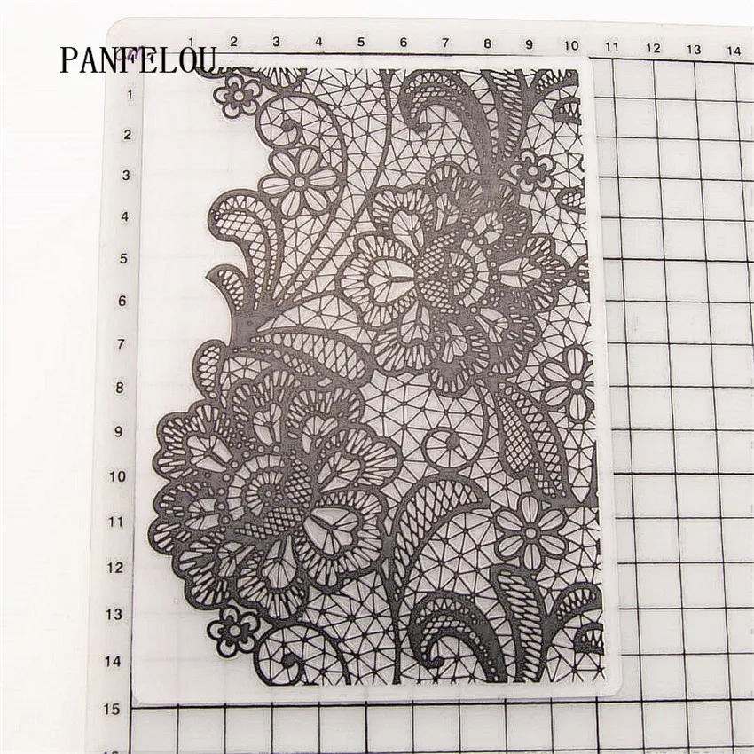 PANFELOU 10 5x14 8 волшебный цветок папки для тиснения Пластик Скрапбукинг DIY шаблон Fondant