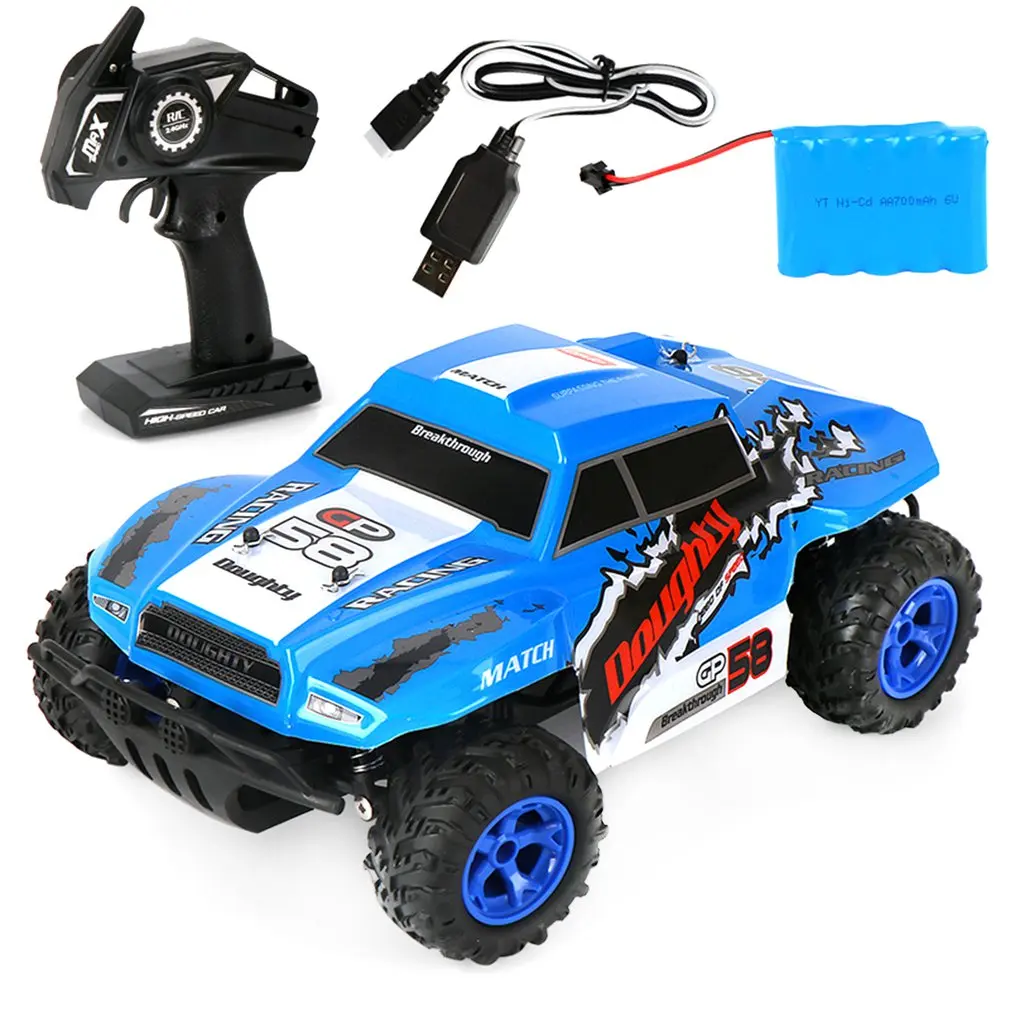 58678 blue 1:14 58677 2,4G беспроводной пульт дистанционного управления внедорожник Грузовик высокая скорость RTR Багги RC Автомобиль Моделирование скалолазание автомобиль - Цвет: 58678 blue