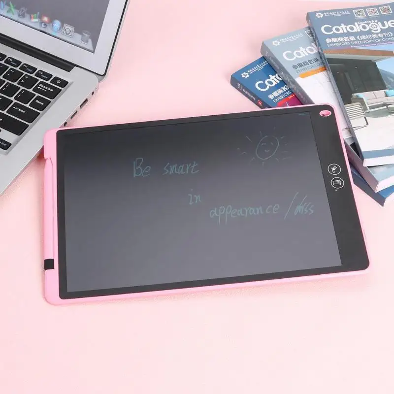 12 inch LCD Writing Tablet Partially Erasing Drawing Board Electronic Thick Pen Highlighting Pads DIgital Tablets With Battery
