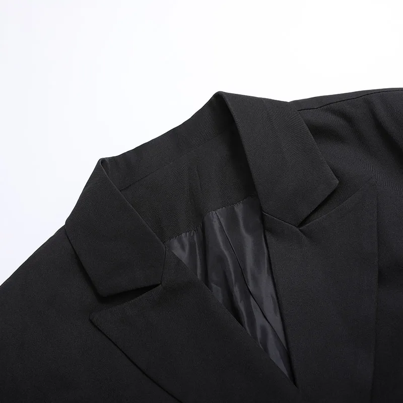 HIGH STREET Новая мода стильный Блейзер Куртка женская на одной пуговице свободный стиль блейзер
