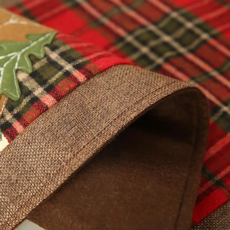 180 см Рождественский лось маленькая елка шаблон настольные коврики креативный плед скатерть рождественское полотенце Скатерть льняная ткань покрытие накладки