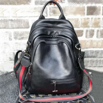 

Large Capacity Multifunction Backpack Travel Mochilas Feminina High Quality Soft Leather Youth Backpacks For Teenage Girls