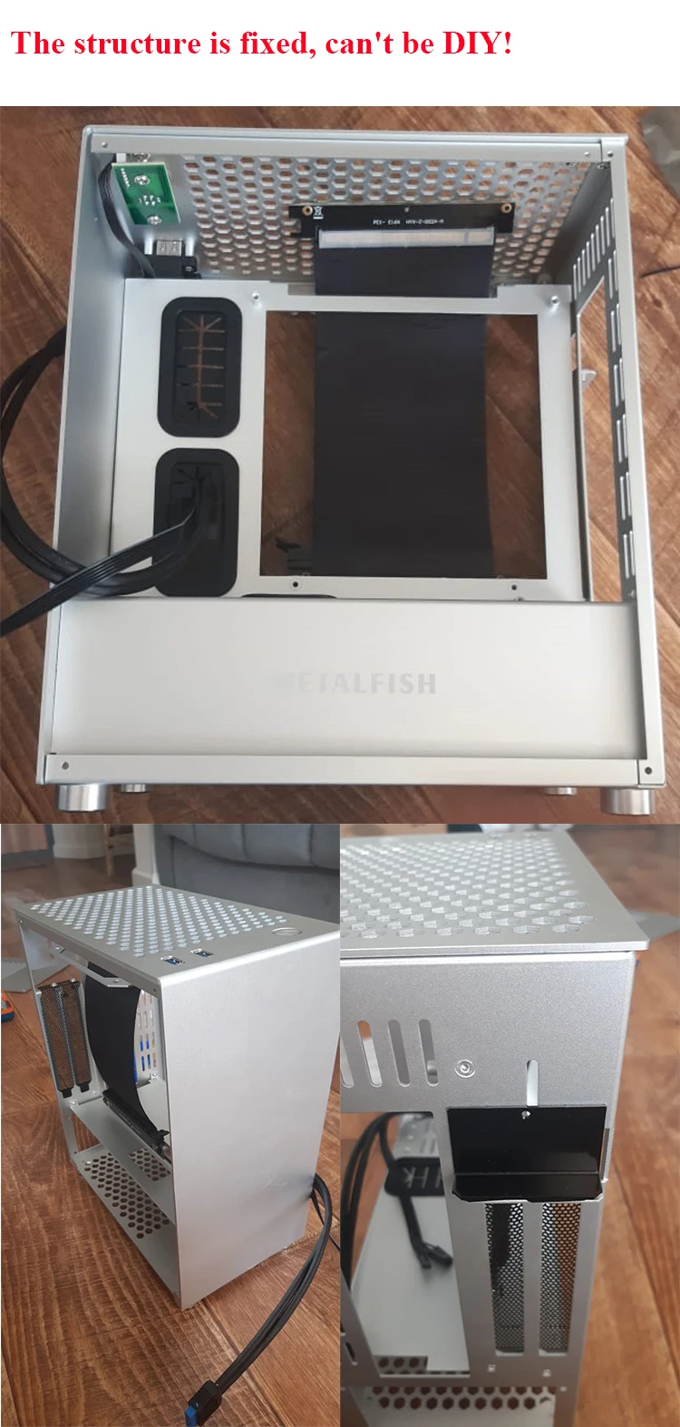 Полностью алюминиевый чехол для компьютера сделай сам ITX игрового стола с